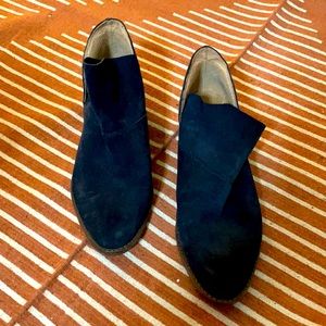 Lucky Brand Navy Suede Ankle Boot